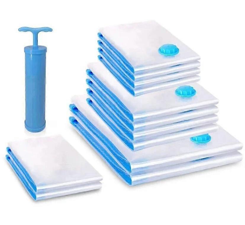 12 Pack Vacuum Storage Bag Vacuum Cleaner with 1 Pump