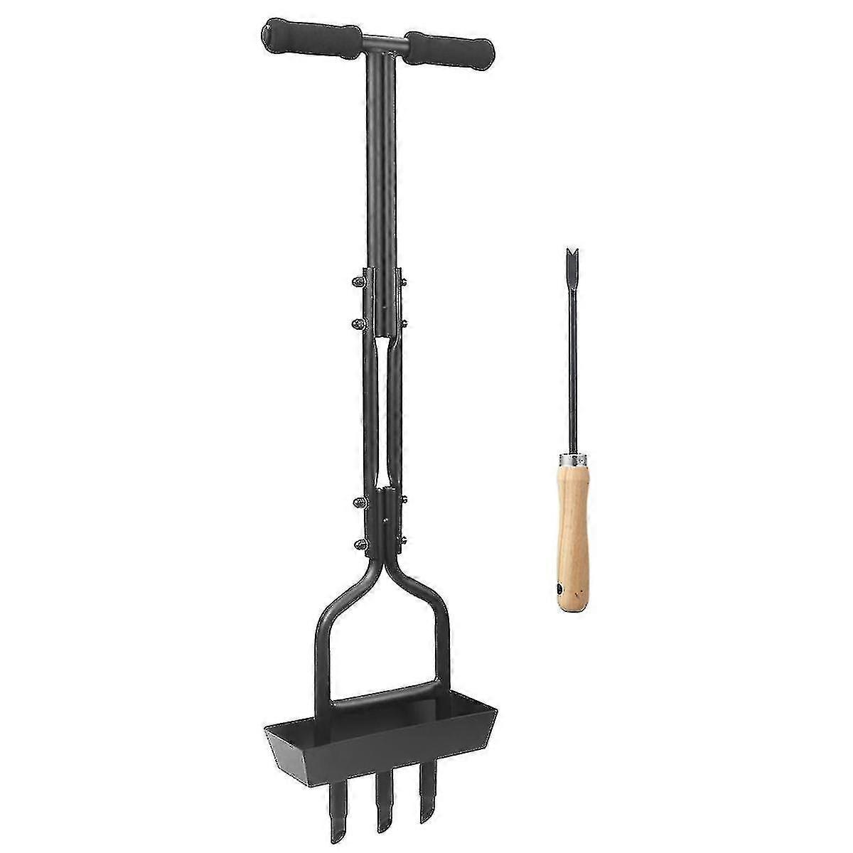 Manual Lawn Aerator Coring Garden Tool Compact Yard Aerator for Lawn Care