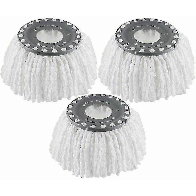 Set Of 3 Microfiber Mop Heads For 360 Rotating Mops (diameter 16 Cm)