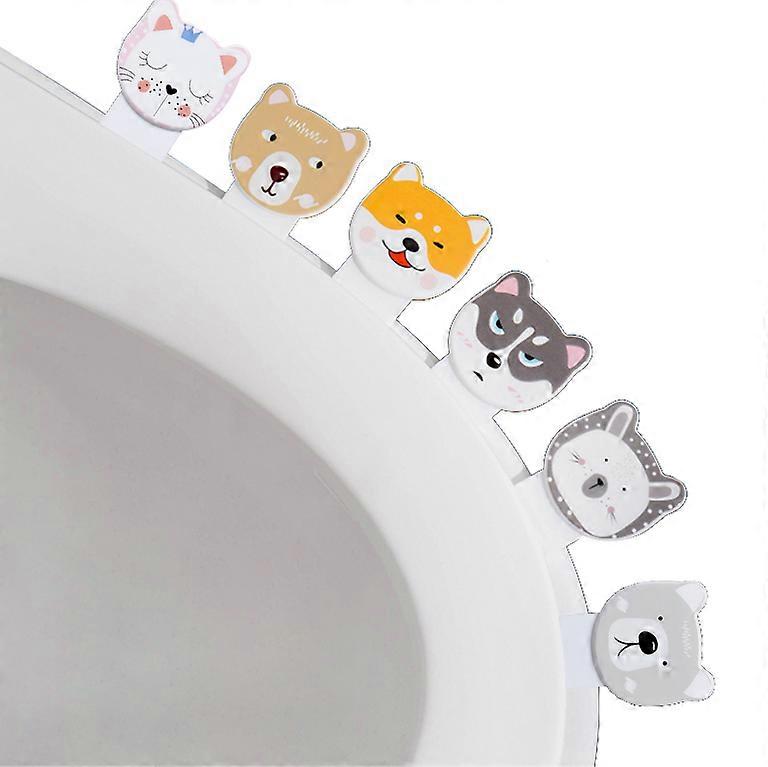 Toilet Seat Handle Sets, Avoid Touching Self adhesive Hygiene 6Pcs