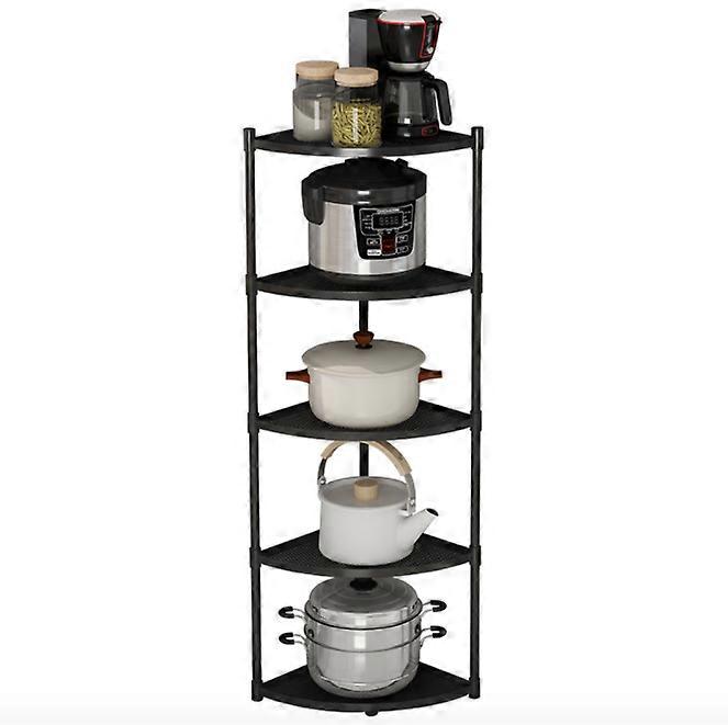 Stainless steel kitchen rack triangular wall corner multi-layer corner pot rack household storage rack pot rack