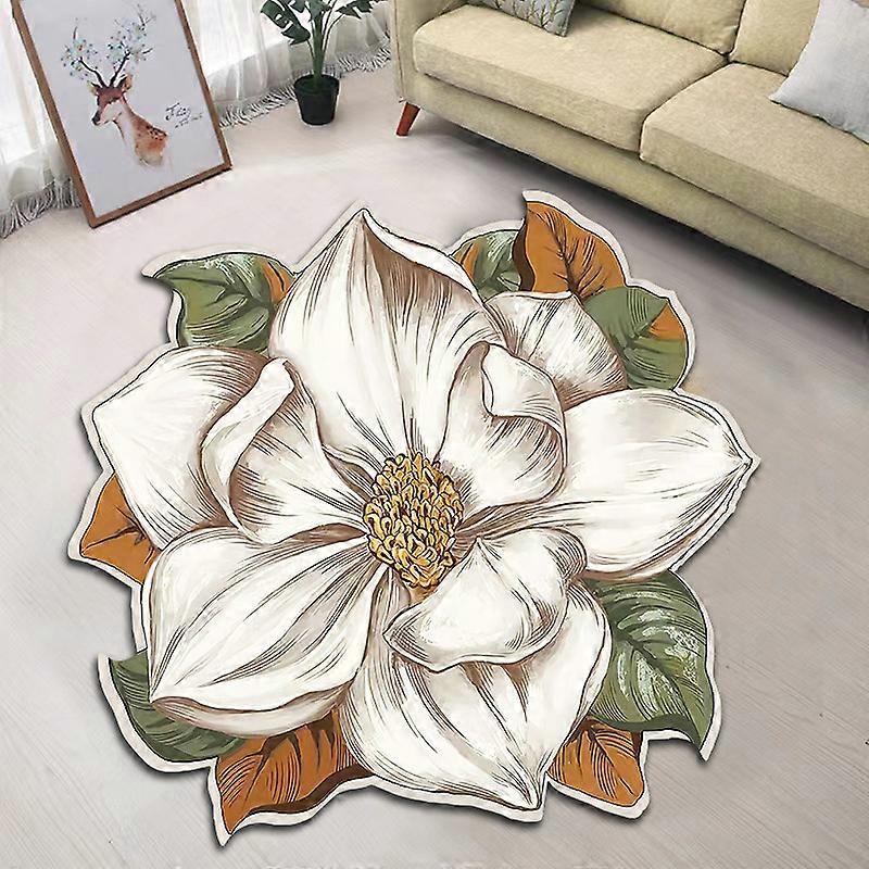 Flower Carpet Trendy Flower Shaped Rug Bedroom Bedside Blanket