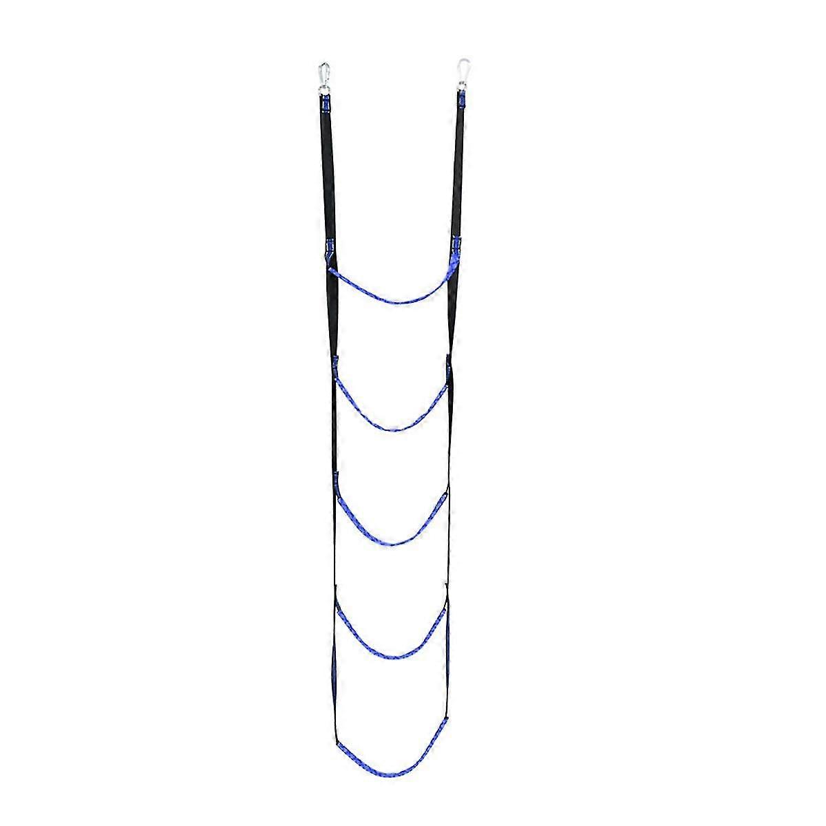 5 Step Boat Rope Ladder,boat Rope Ladder Extension,assist Boat Folding Ladder,swim Ladder For Sailboat ,kayak,blue