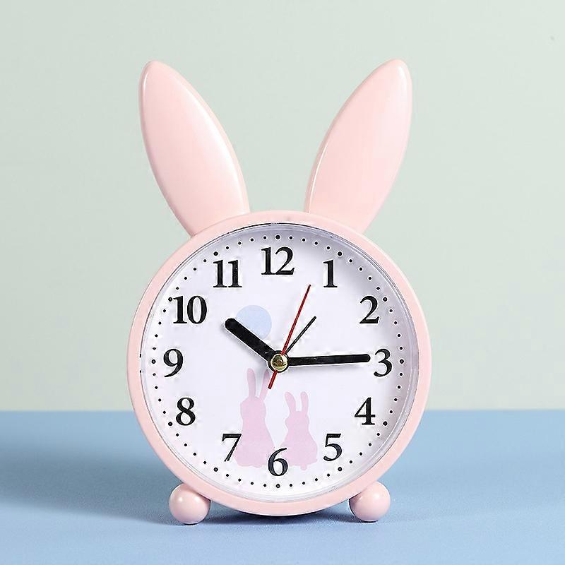 2 PCS Simple Cartoon Rabbit Alarm Clock Rabbit Alarm Clock