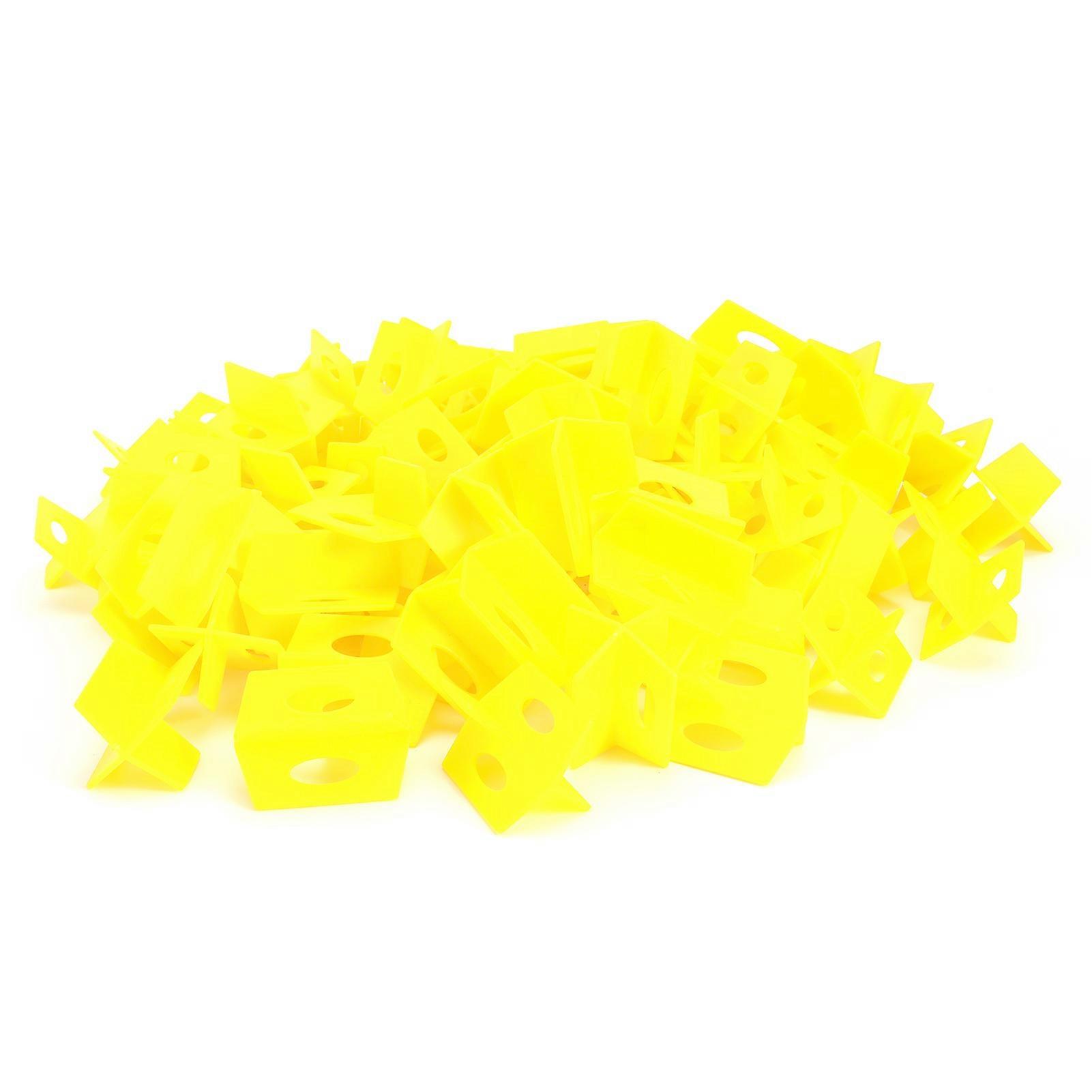 200Pcs DIY Tile Leveling System Kit Floor Wall Ceramic Tile Paving Tools Building Supply Yellow