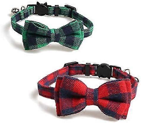 Safety Buckle Cat Collar, With Bells And Bows