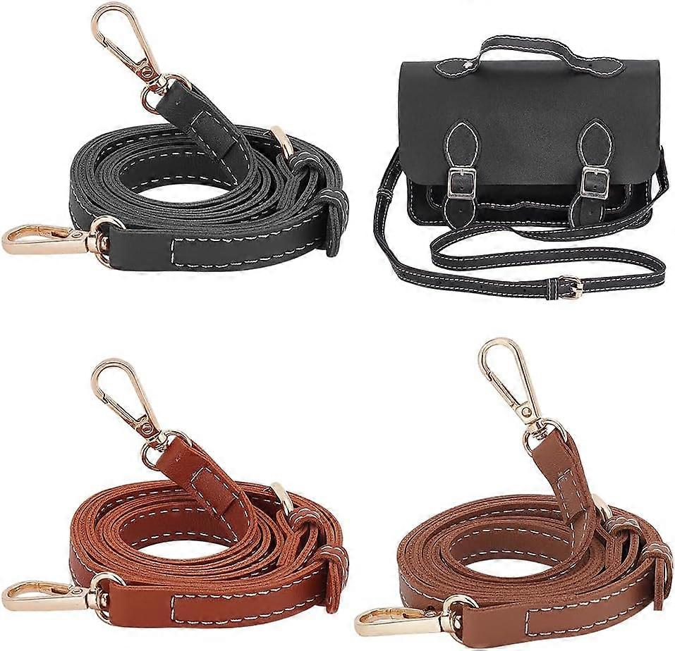3 Colors PU Leather Adjustable Crossbody Bag Strap Shoulder Bag Strap Replacement PU Leather Purse Strap DIY
