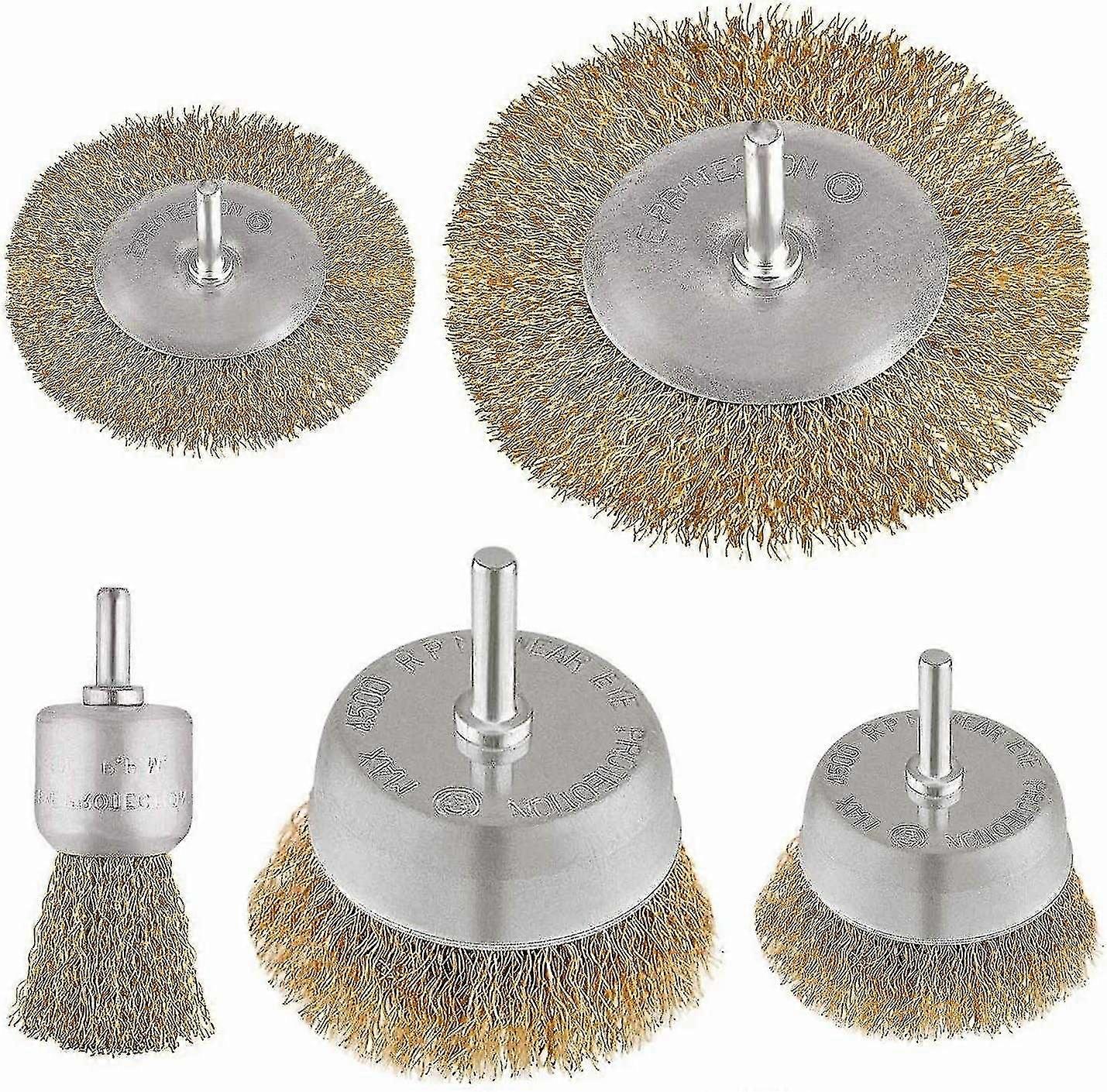 5-Piece Metal Drill Brush Set