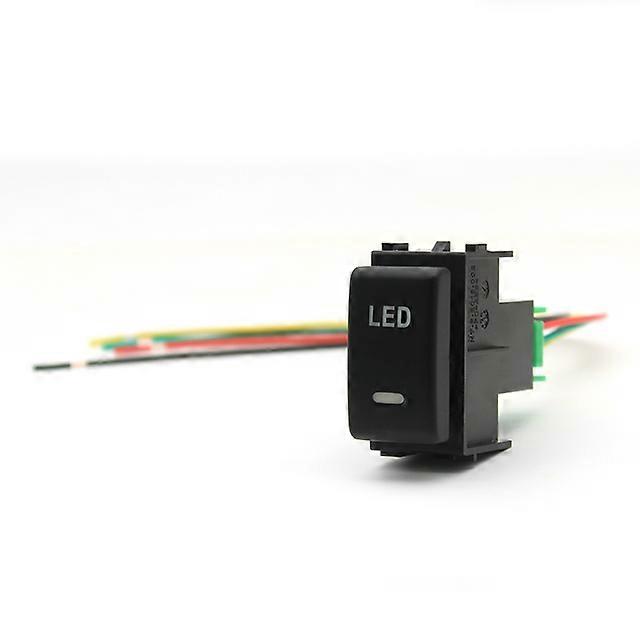 New LED Light Bar Push Switch Button Automobile Button Switches For Nissan Patrol Y62 Qhashqai Tiida X-TRAIL 370z 2012