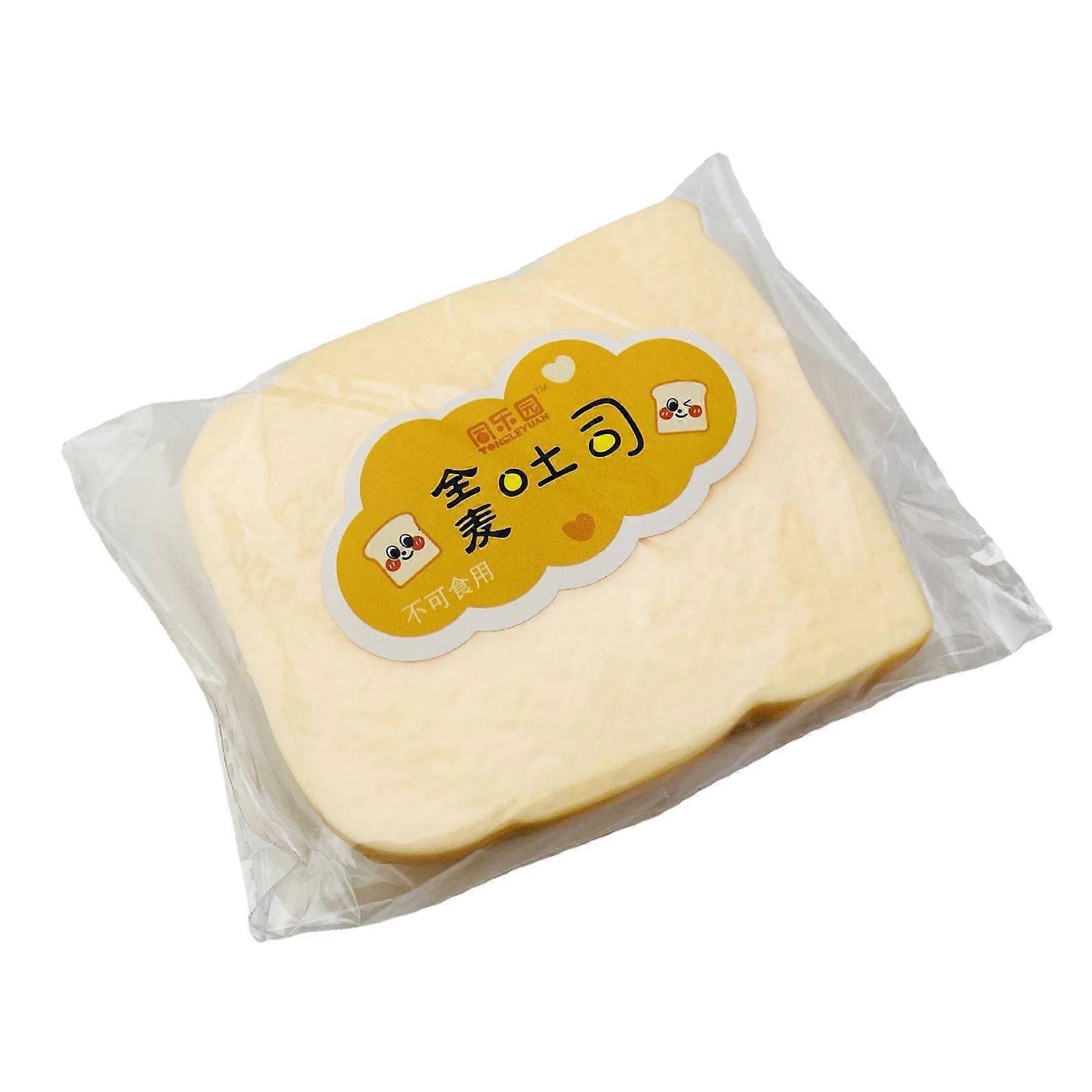 Realistic Artificial Toast Bread Slow Rebound Vent Toy Gift for Child Girls