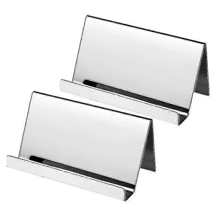 Business Name Card Holder, 2 Pieces Card Display , For Business Card, Office Desk