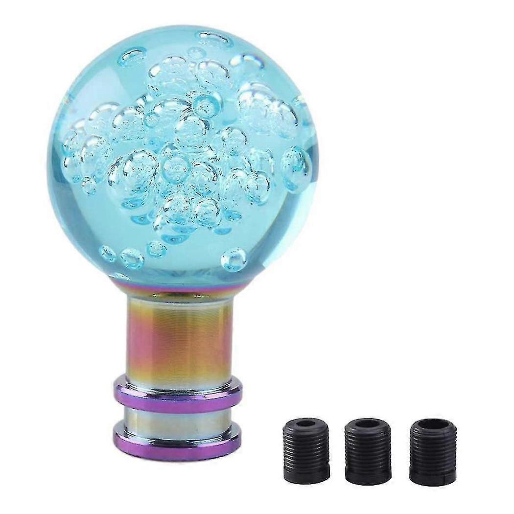 Universal Shift Knob Shift Lever Knob Acrylic Shift Knob Transparent Crystal Bubble Gear Shift Knob