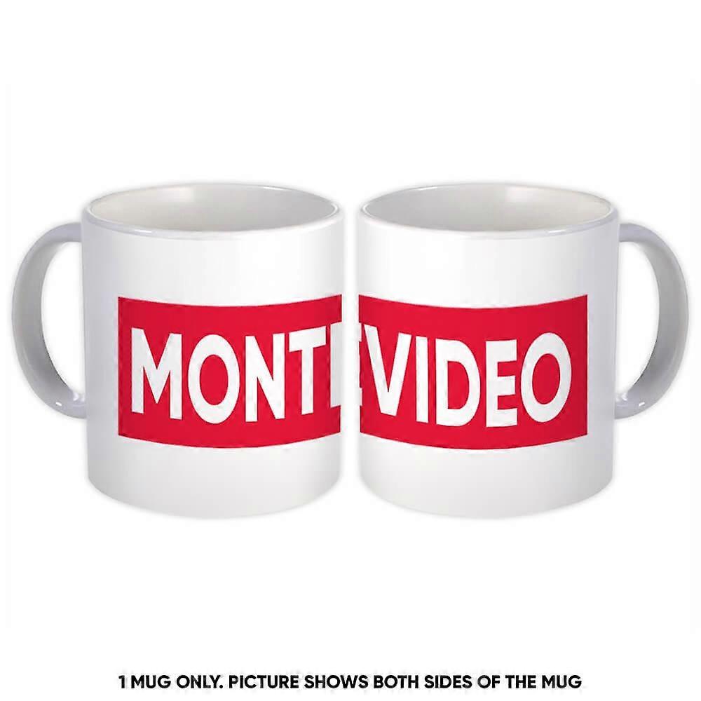Gift Mug: Montevideo Uruguay Red