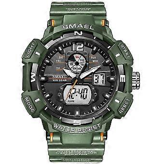 Men's outdoor waterproof sports watch, with TimingArmygreen