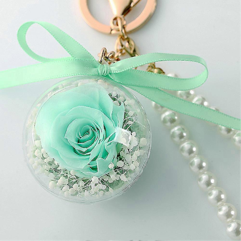 Key Ring Hook Transparent Ball Arts Crafts Hanging Dried Flower
