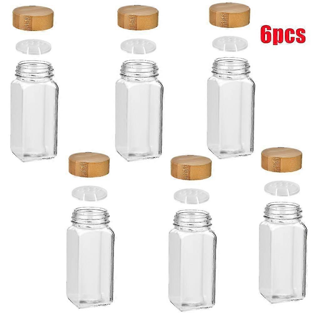 Kitchen Spice Jars With Shaker Lids - Set Of 12/6pcs