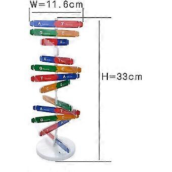 Illustrazione Della Doppia Elica Del Dna. Spirale Del DNA Umano Formata Da Molecole Nucleotidiche Perfetto Da Usare Come Sfondo Per La Scienza Biotecnologia O Genetica Versione Blu 3d Illustrazione