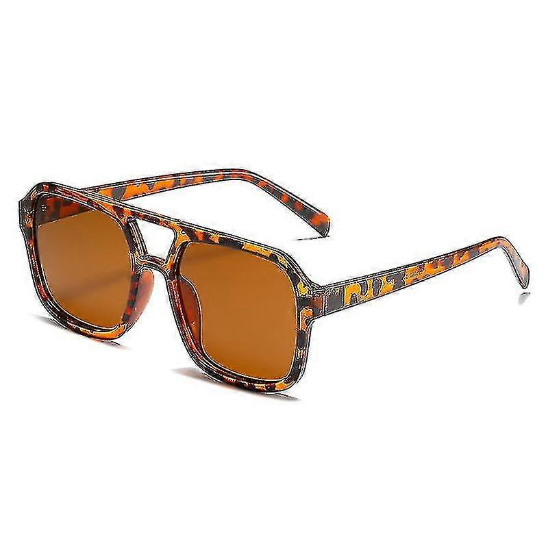 Retro Double Brids Square Sunglasses C S Gradient Eyewear