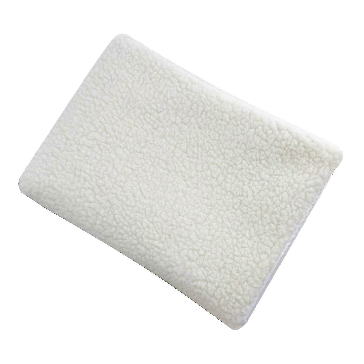 Dog Bed Pad Soft Comfortable Lamb Wool Pet Sleeping Mat Durability Pet Bed Mat for Indoor Use White
