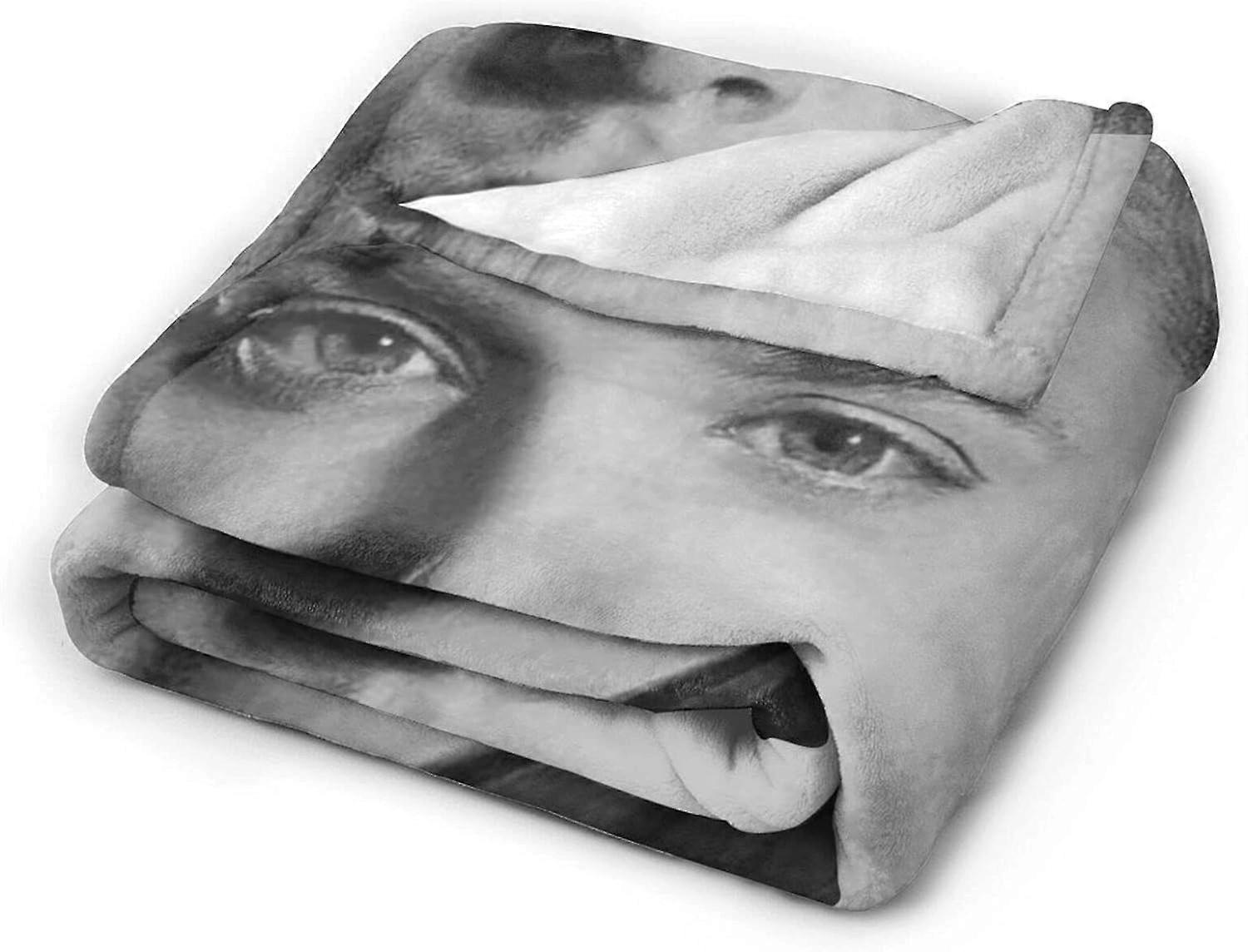 Jensen Ackles Blanket Ultra-Soft Flannel Blanket 3D Print Fluffy Plush Blanket Bedding Decor Throw Blanket for Living Room Bedroom Dorm Decor (3Sizes)