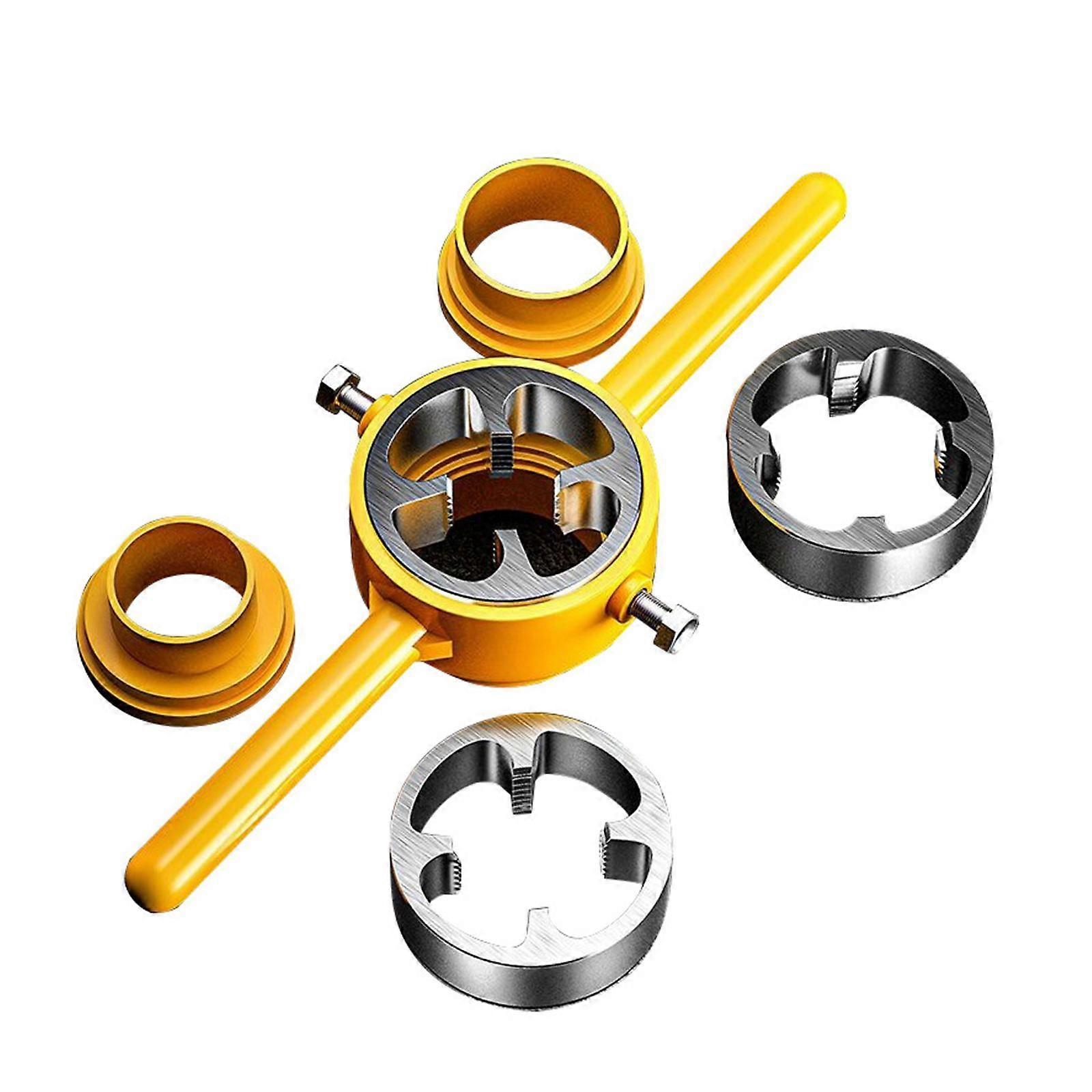 6 Pieces Pipe Threader Kit Plumbing Thread Toolkit for DIY PVC Pipe Home Use