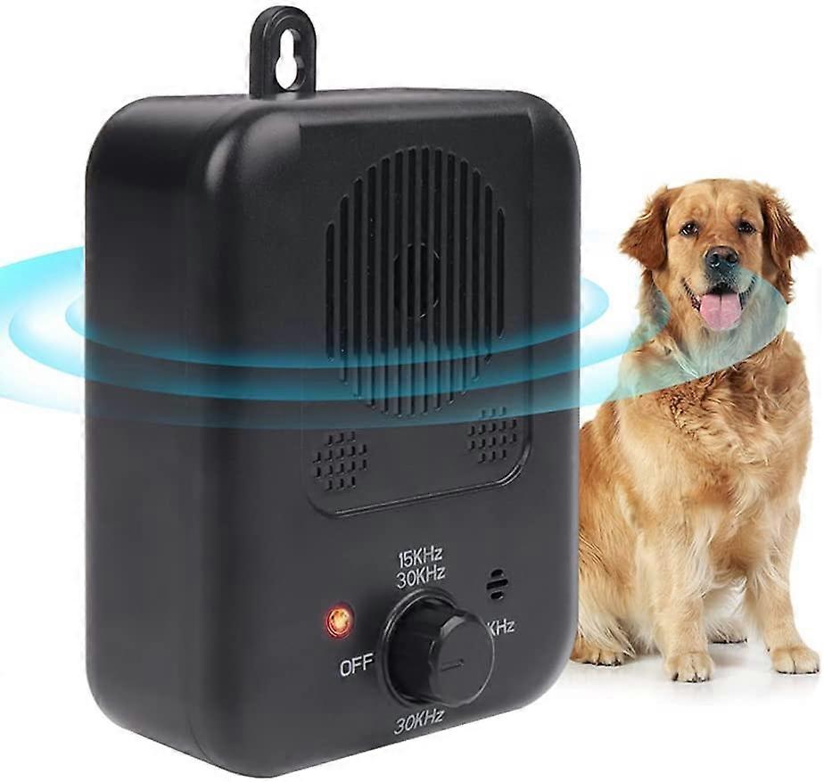 Bark Control Device, Upgraded Ultrasonic Dog Bark Deterrent Dog Behavior Training Tool with 3 Levels, Waterproof Outdoor Sonic Bark Deterrents, USB Re