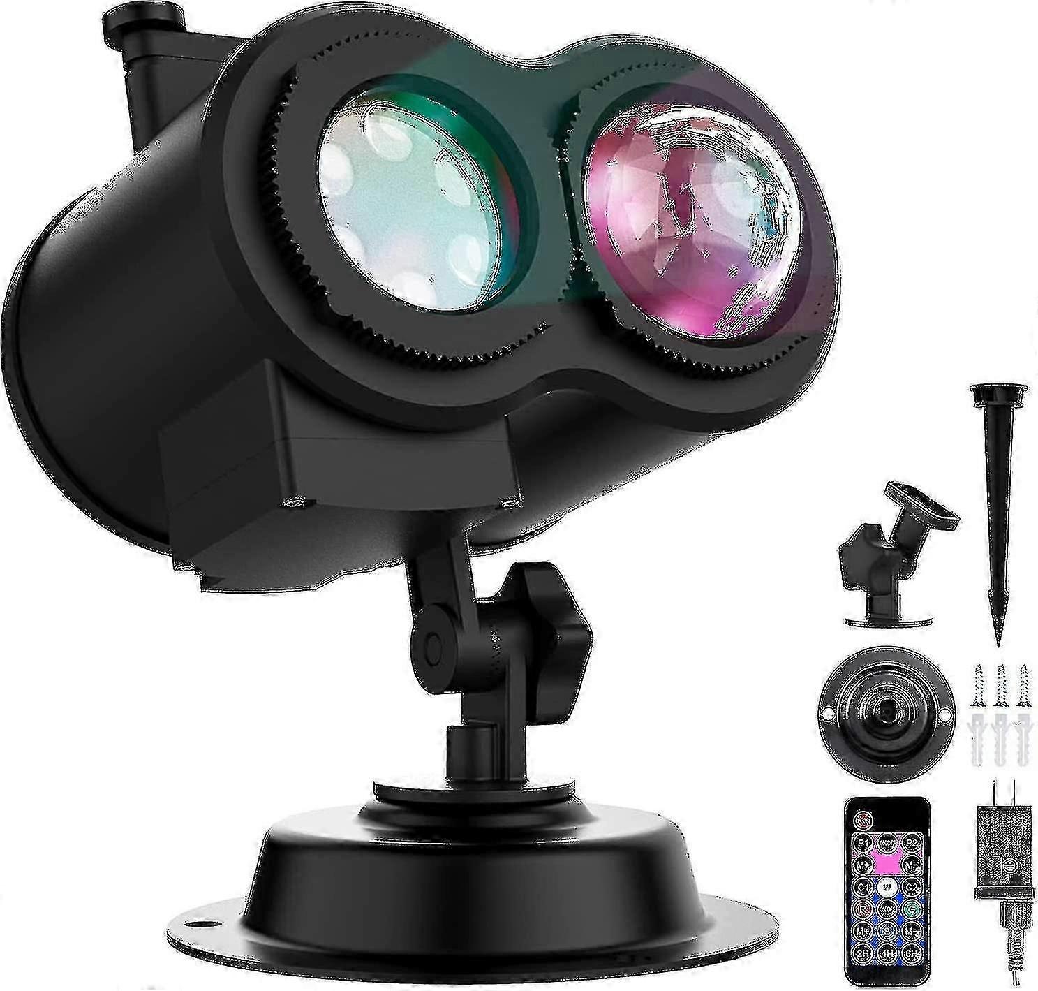 جهاز عرض عيد الميلاد الخفيف في الهواء الطلق ، جهاز عرض عطلة 2 في 1 مقاوم للماء مع جهاز تحكم عن بعدP20211224174