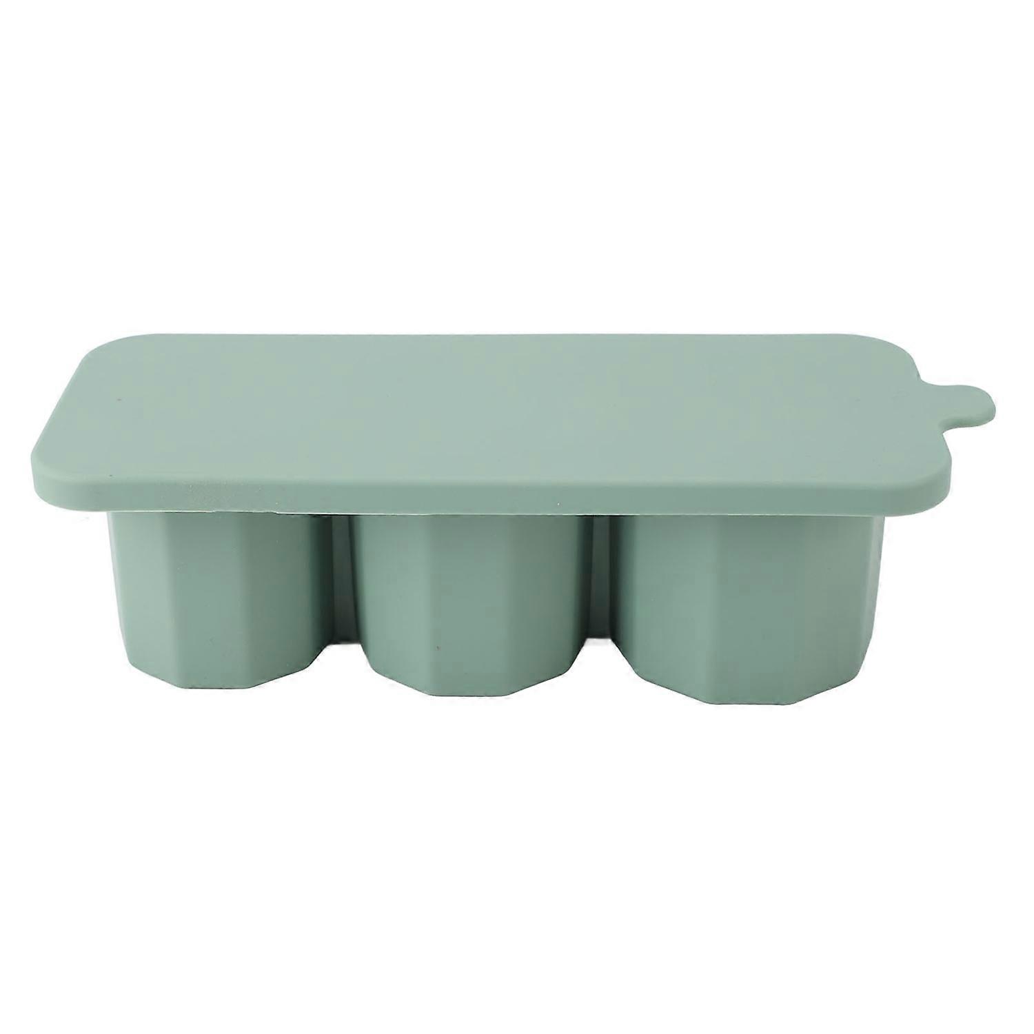 Ice Cube Tray For Tumbler Easy To Release Silicone Hollow Cylinder Ice Mold with Lid for Freezer Ice