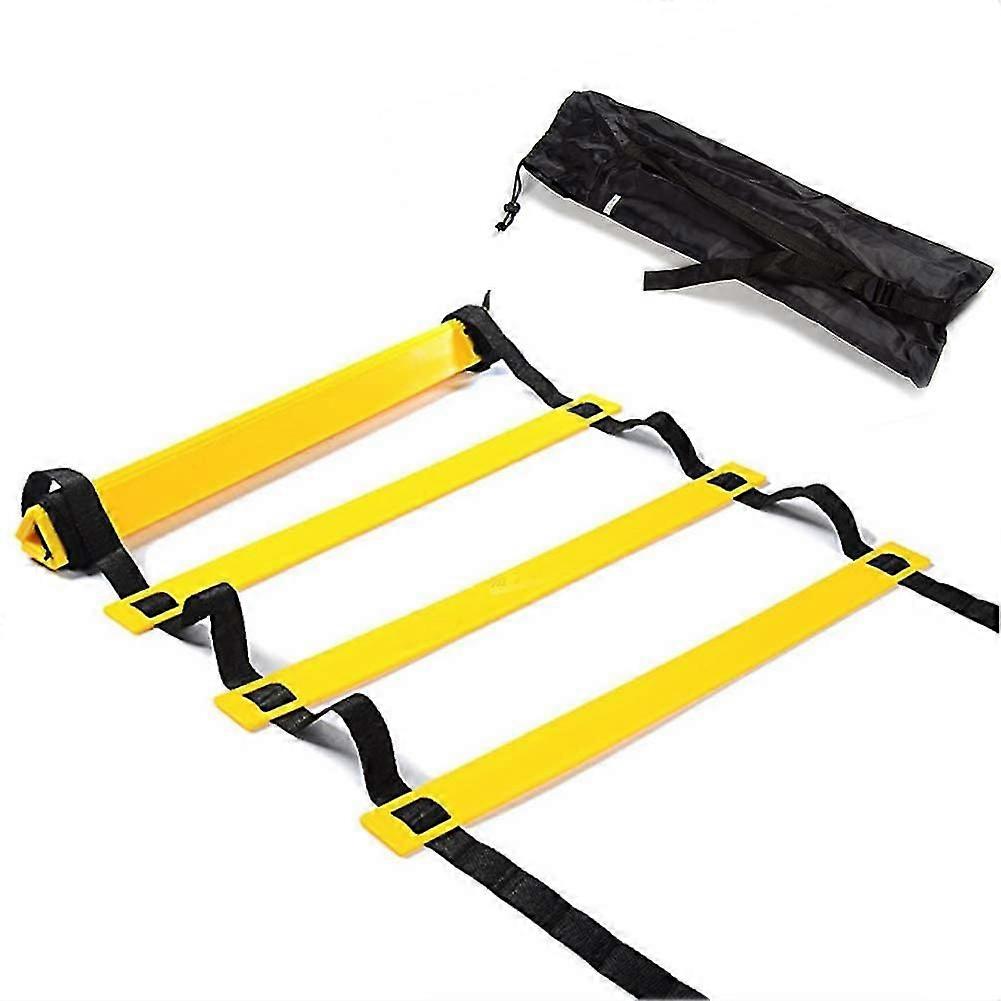 Agility Ladder Adjustable Agility Ladder Speed Training Equipment 10 Ring With Carrying Bag Ideal For Drills, Coordination And Athletic Skills Exercis