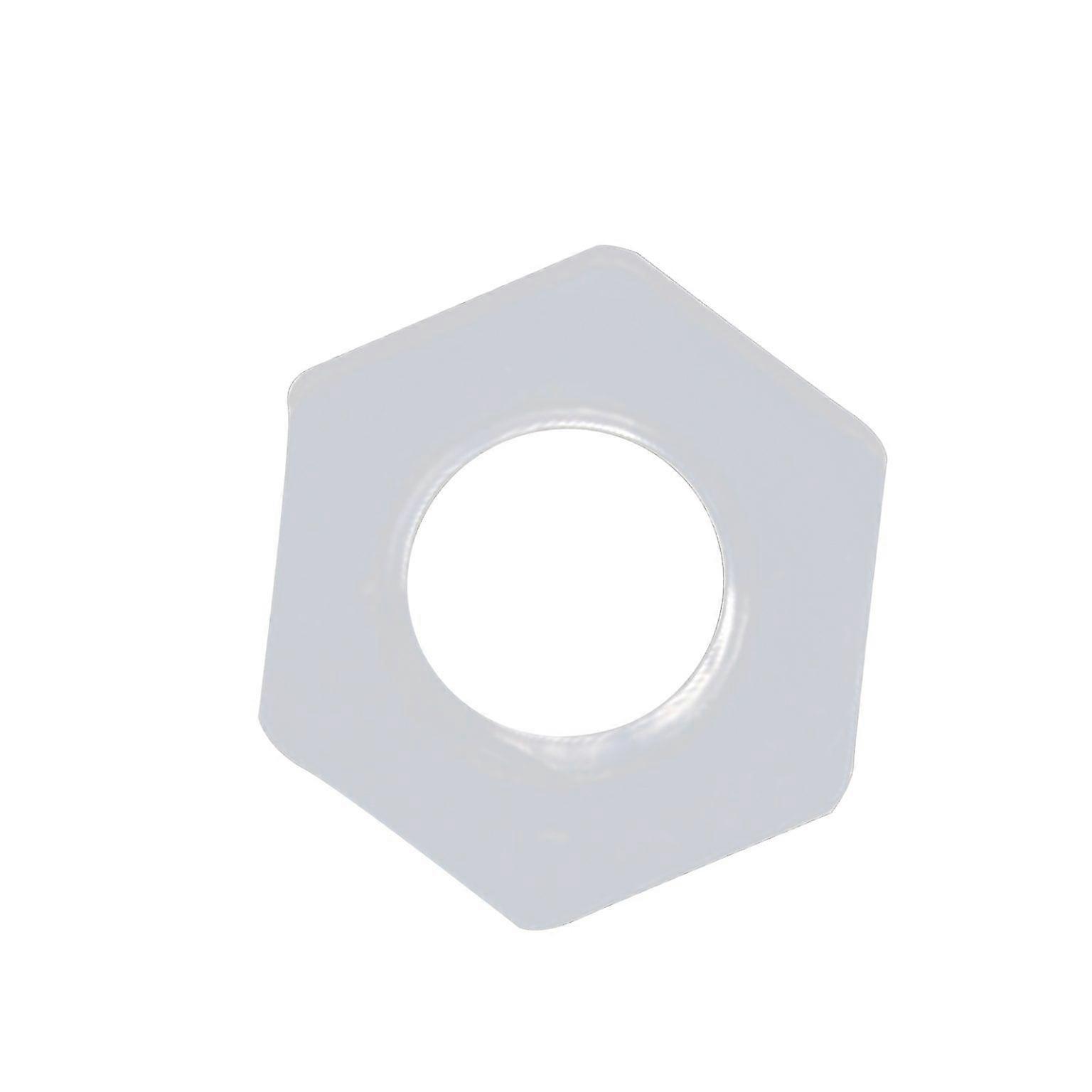 hex nuts 50Pcs Hex Nuts Plastic Environmental Protection Corrosion White