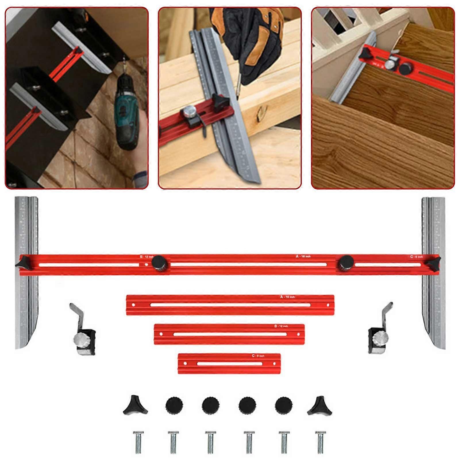 Stair Tread Gauge Multifunctional Stair Measuring Tool for Cutting Measuring Stair