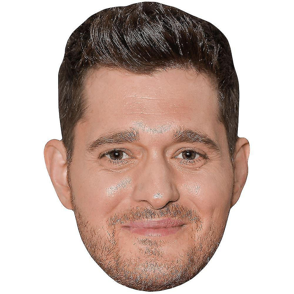Michael Buble (Smile) Celebrity Mask, Flat Card Face