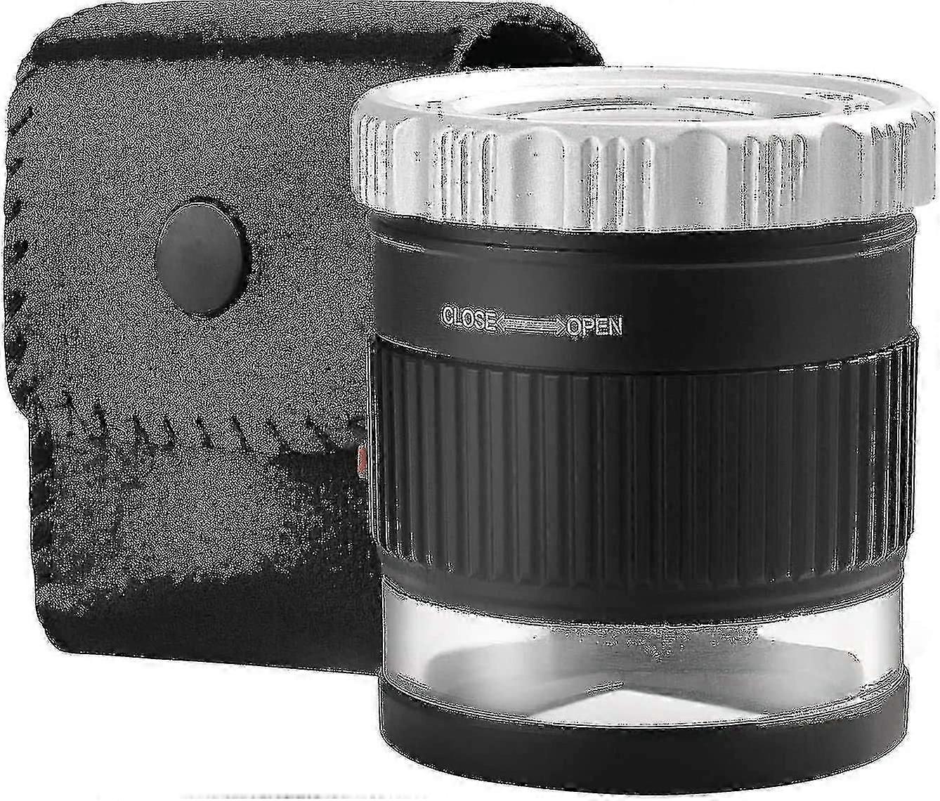 30x Lupe Lupe mit 6 LED Licht, faltbare einstellbare Brennweite