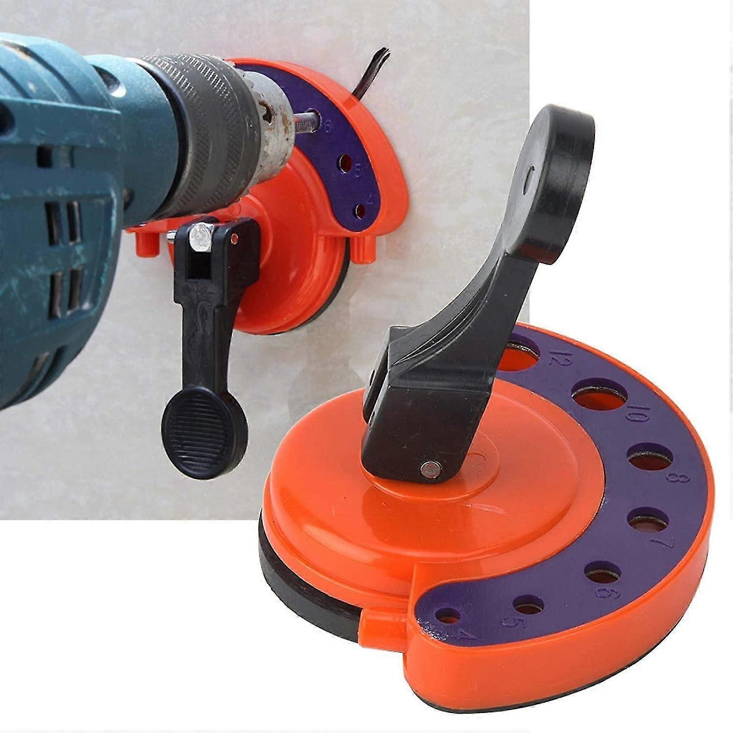 Diamond Drill Guide Glass Aperture Locator Adjustable Ceramic Tile Hole Aperture Saw Core Jig Mounting Set with Vacuum Base Suction Cup