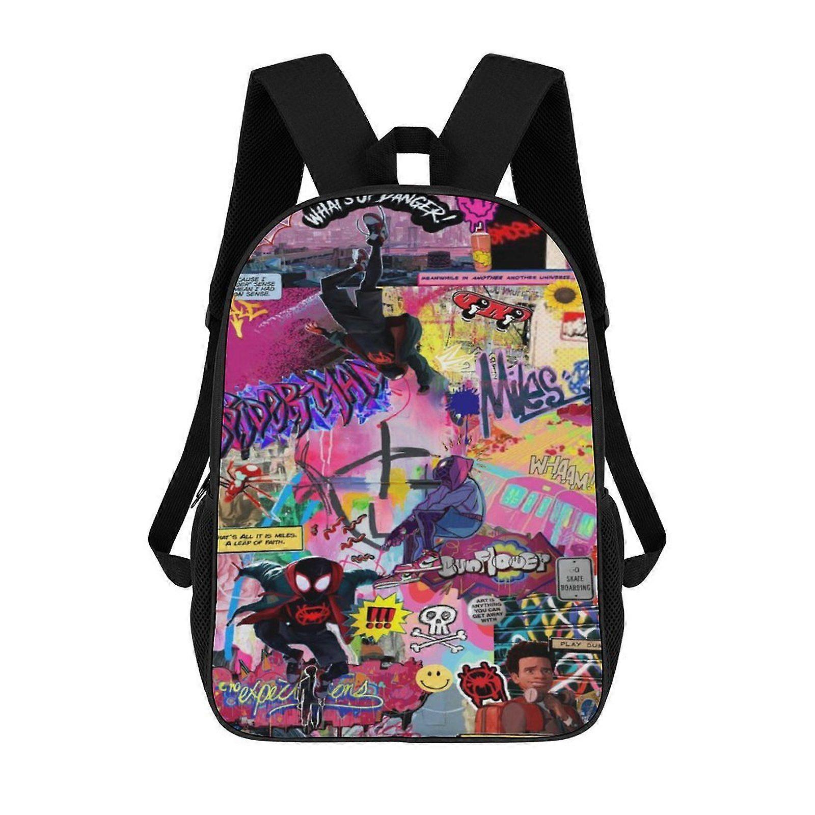 i2296 Miles Morales Backpack Shoulders DaypackBag Work Travel Classic Unisex Backpack kli2296