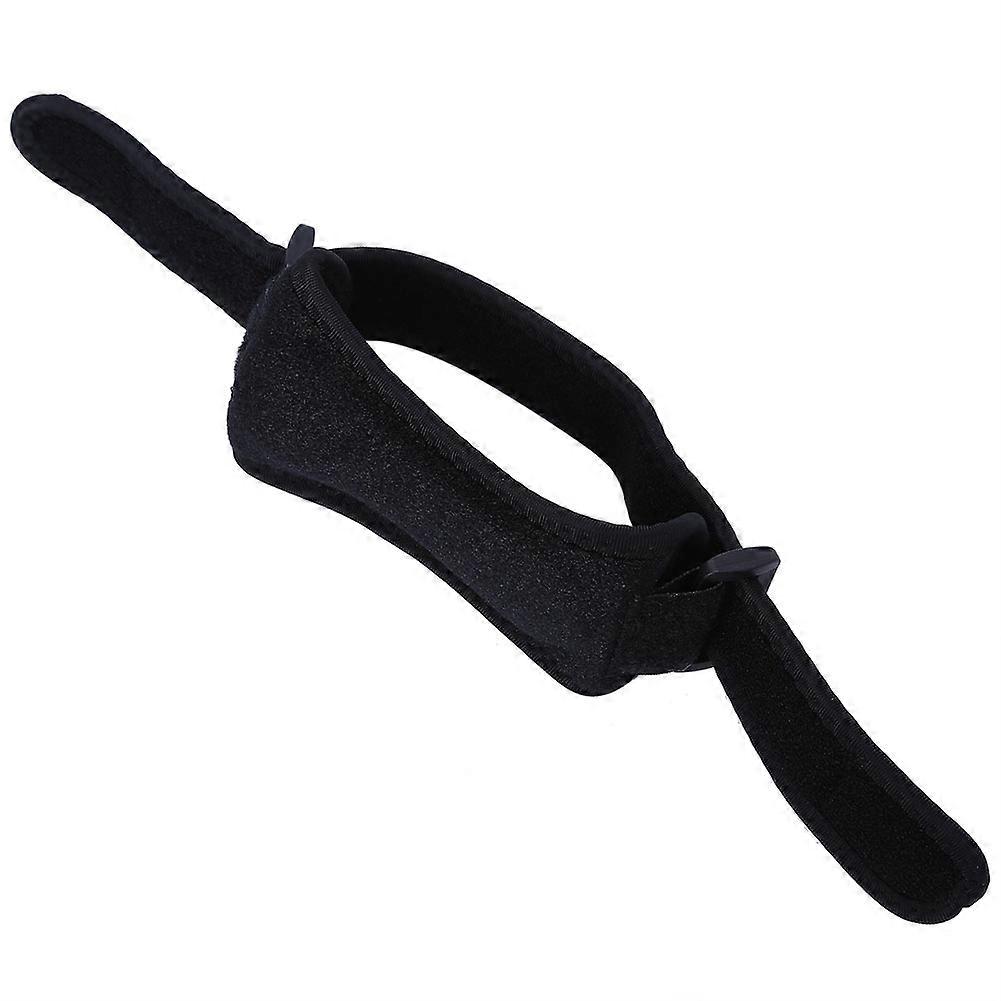 Compression Patella Strap NOn Slip Adjustable Knee Support Brace Pads (Black)