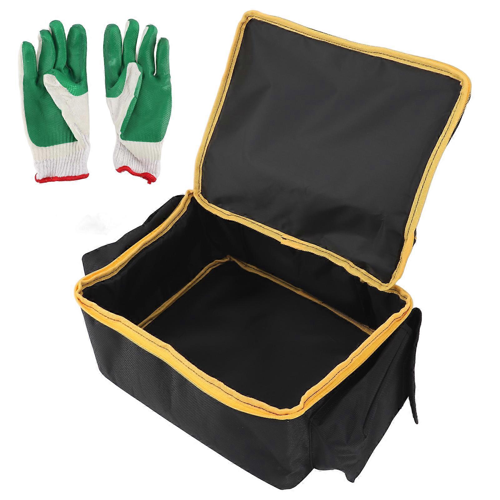 Storage Bag for DCC020IB 20V Air Compressor, Cordless Tire Inflator, Organizer with Battery Pocket and Charging Kit.