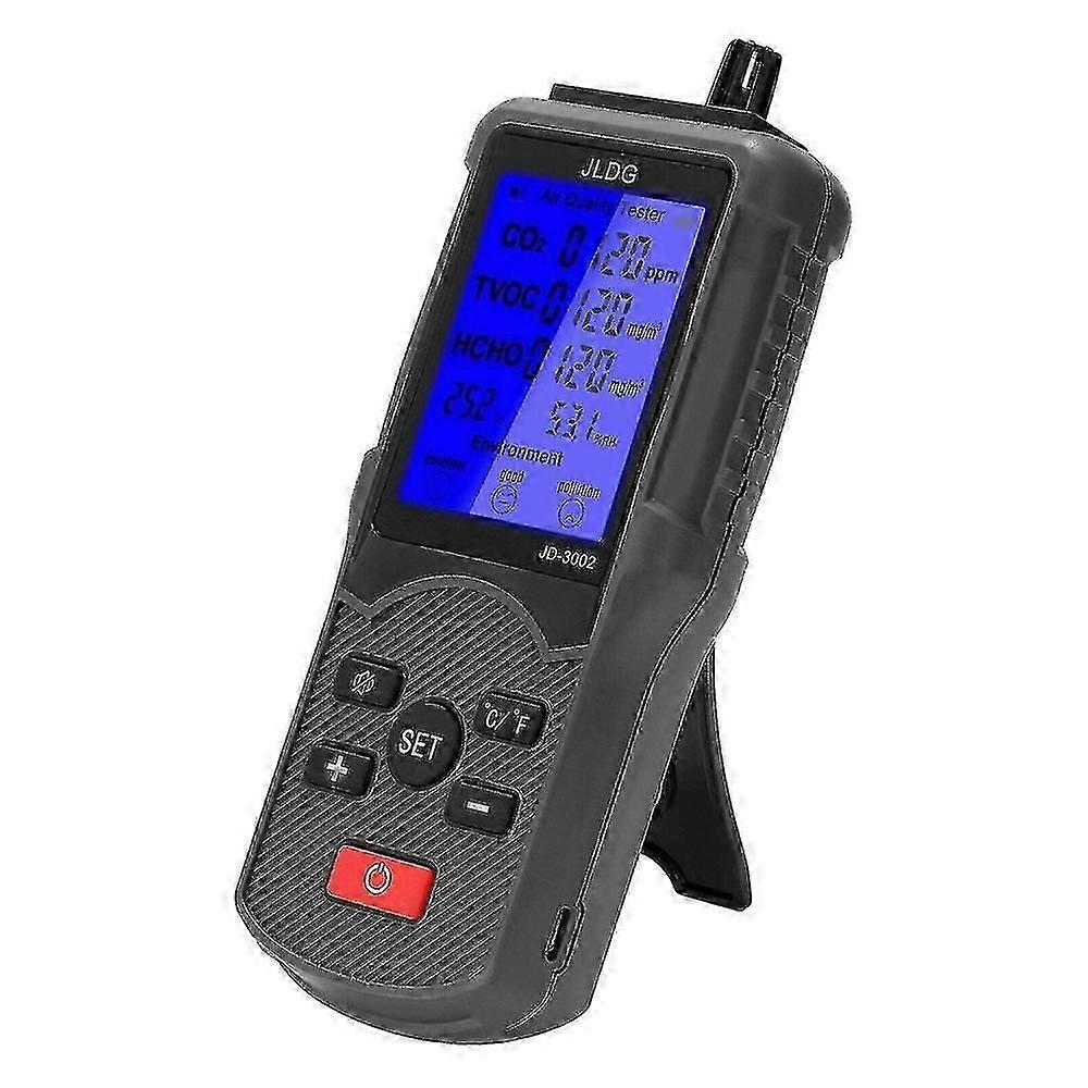 Air Quality Tester Co2 Tvoc Meter Temperature Humidity Measuring Device Carbon Dioxide Monitor Wit IDK