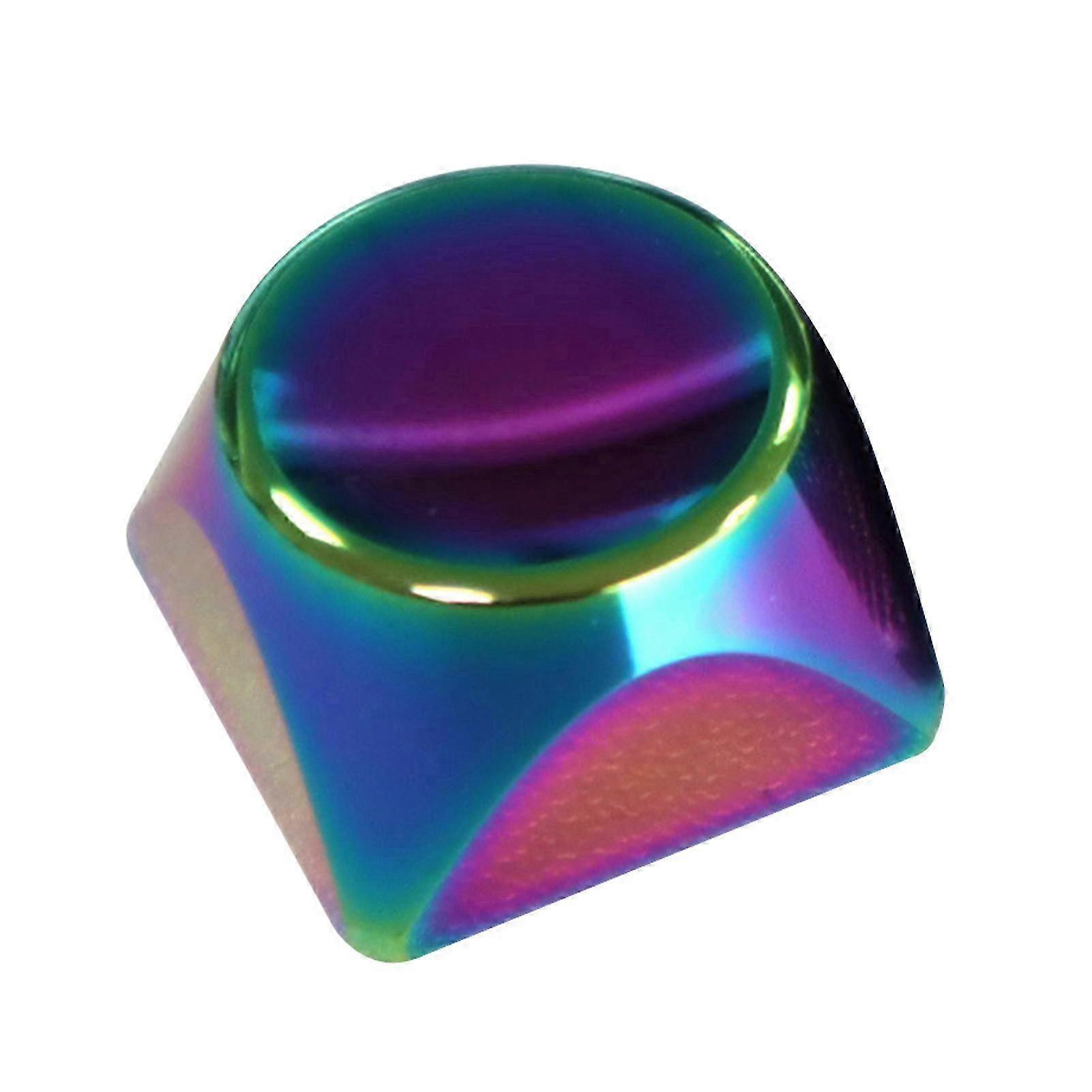 1Pc Key Cap Electroplated Ergonomic Design Metal Computer Mechanical Keyboard Key Keycap for Desktop
