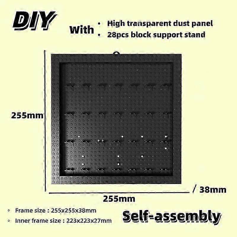 Display and Storage of Block Figures DIY Assembled Small Particle Blocks Photo Frame Home Desktop Decoration Children's Gift MOC