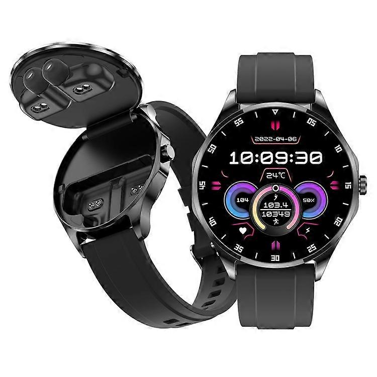 X20 2-en-1 Bluetooth TWS Écouteur Surveillance de la santé Montre intelligente à écran AMOLED de 1,43 pouce