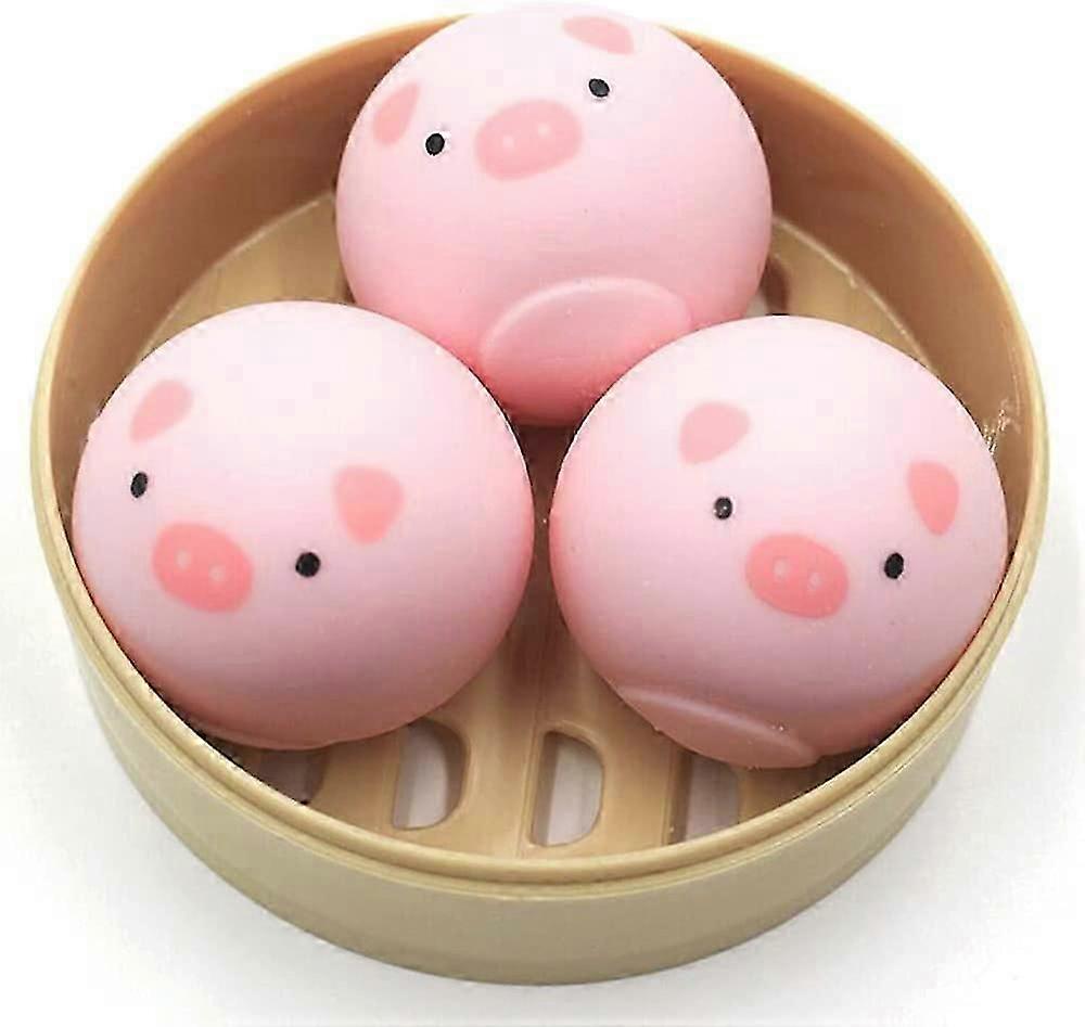 Squeeze Toy Vent Ball Pink Pig Slow Rising Toy Stress Ball, Medium