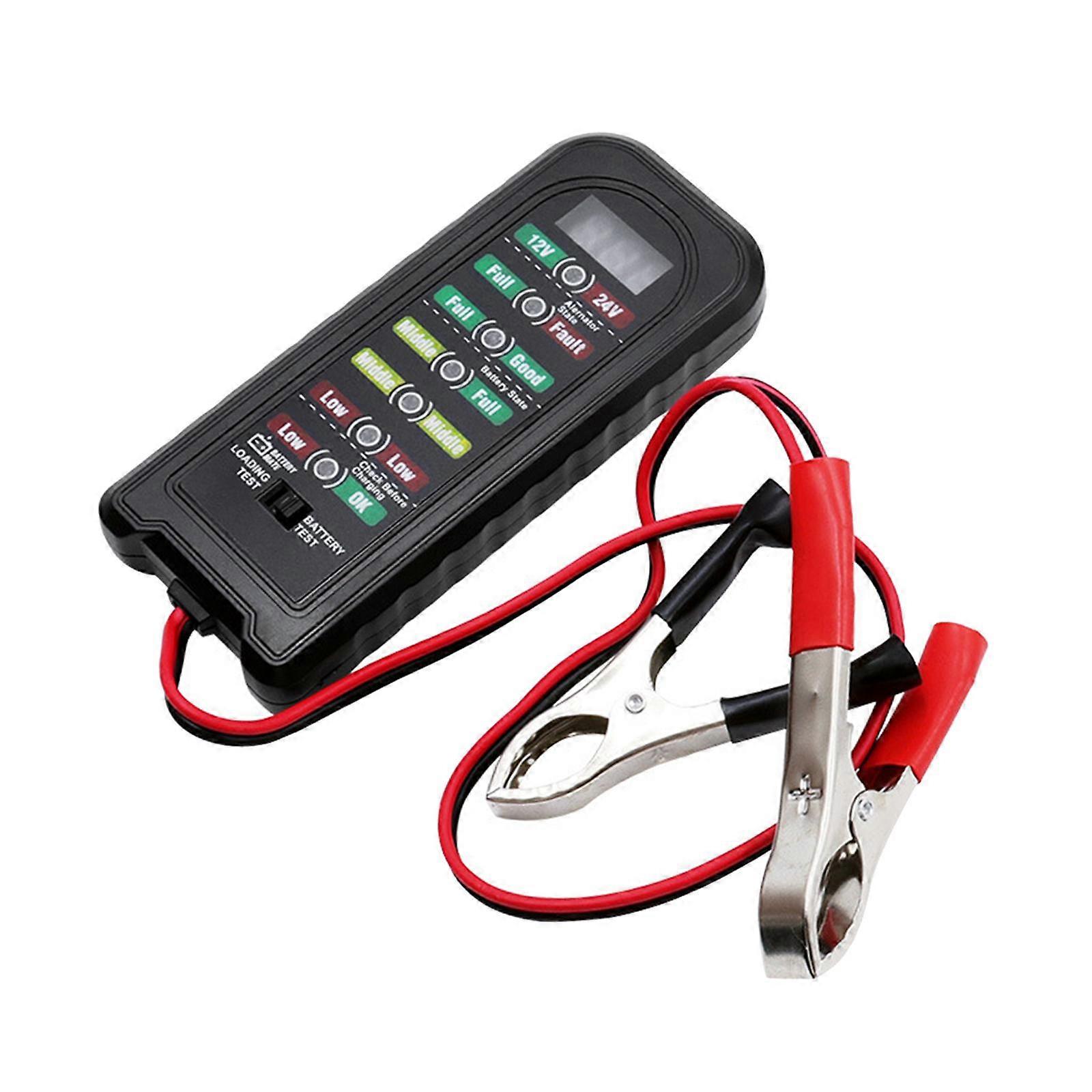 Car Battery Tester 12V 24V Auto Tester Tool Durable High Performance