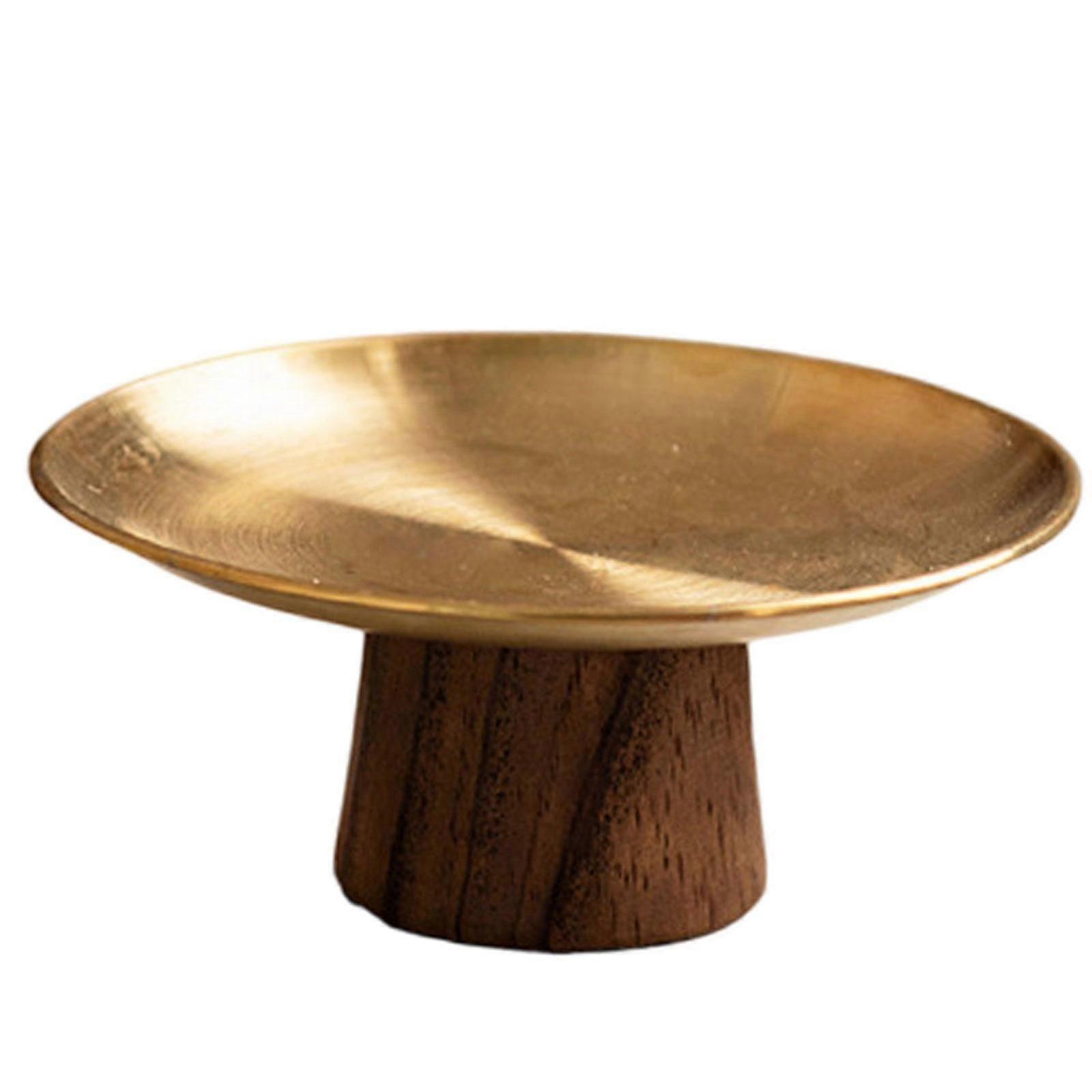 מעמד עוגת וינטאג 'מחזיק תצוגת קינוחים רב-תכליתי למסיבות ביתיות חתונה בגודל S זהב