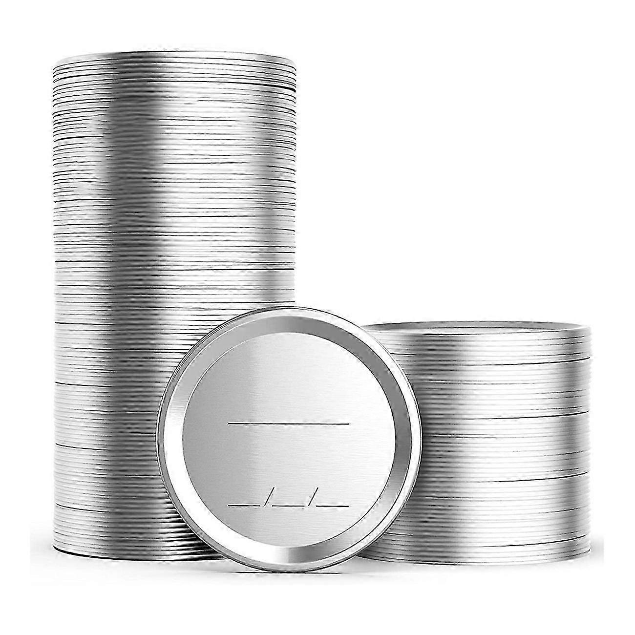 100Pcs 70mm Regular Mouth Canning Lids for Ball,Jars Split -Type Metal Jar Lids for Canning,for Regular Mouth Jars