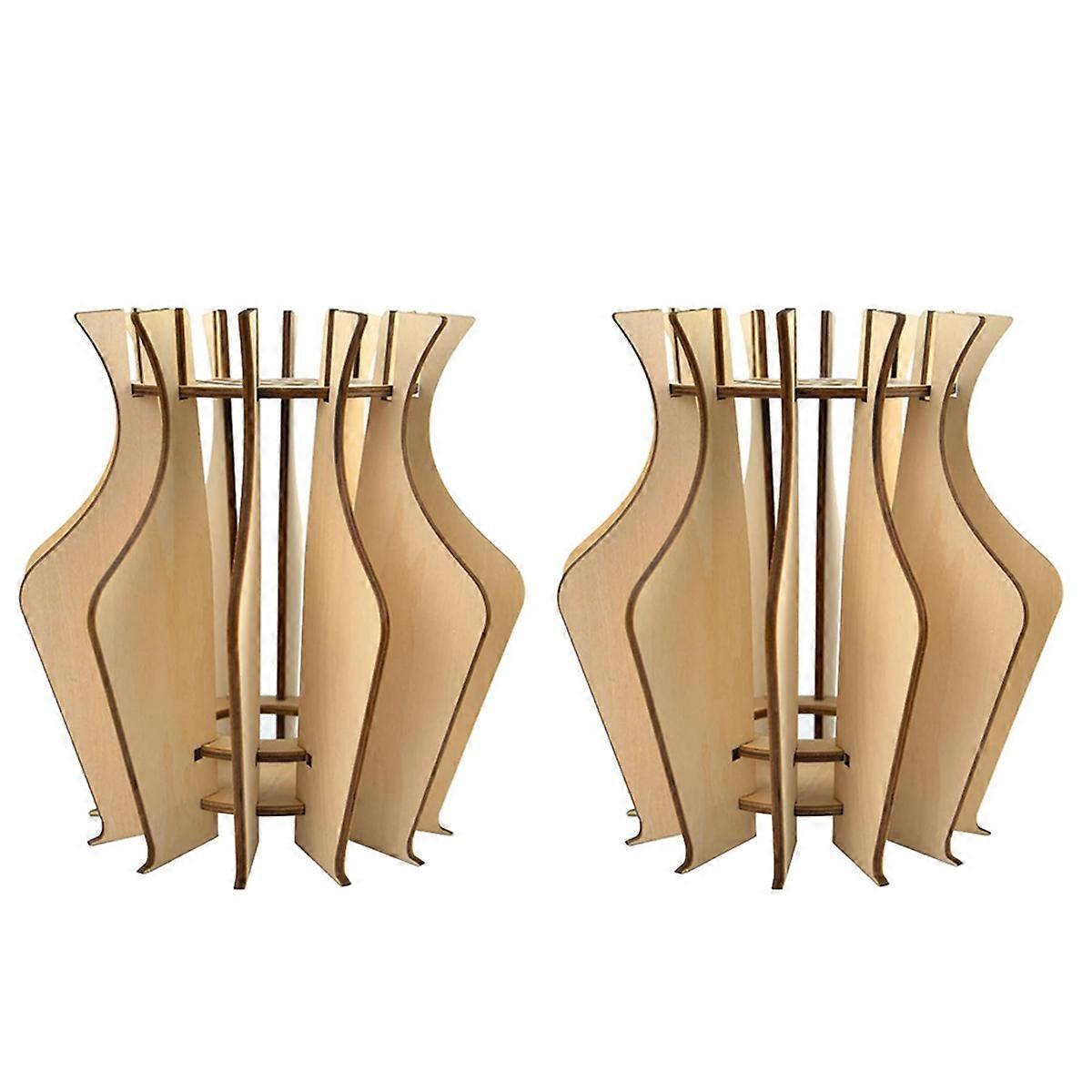 Wooden puzzle vase, perfect for displaying roses, tulips, daffodils