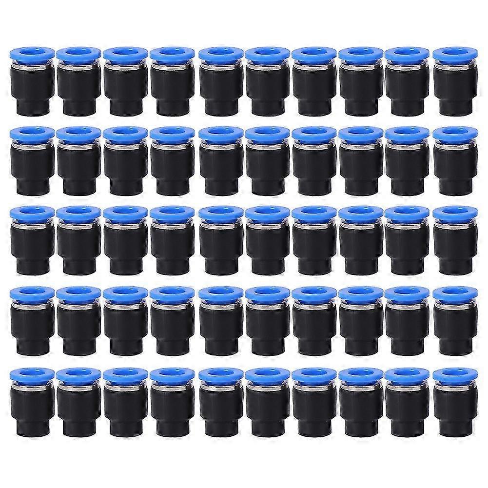 50PCs Air Pipe Plug Pneumatic Cap Mechanical Parts Plastic Brass Quick Insert PPF