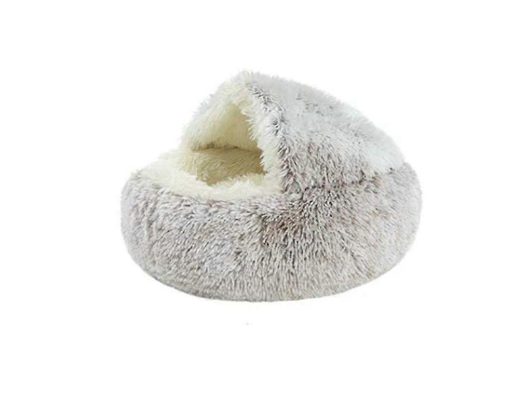 Cat Bed, Covered Pet Bed, Plush Fabric
