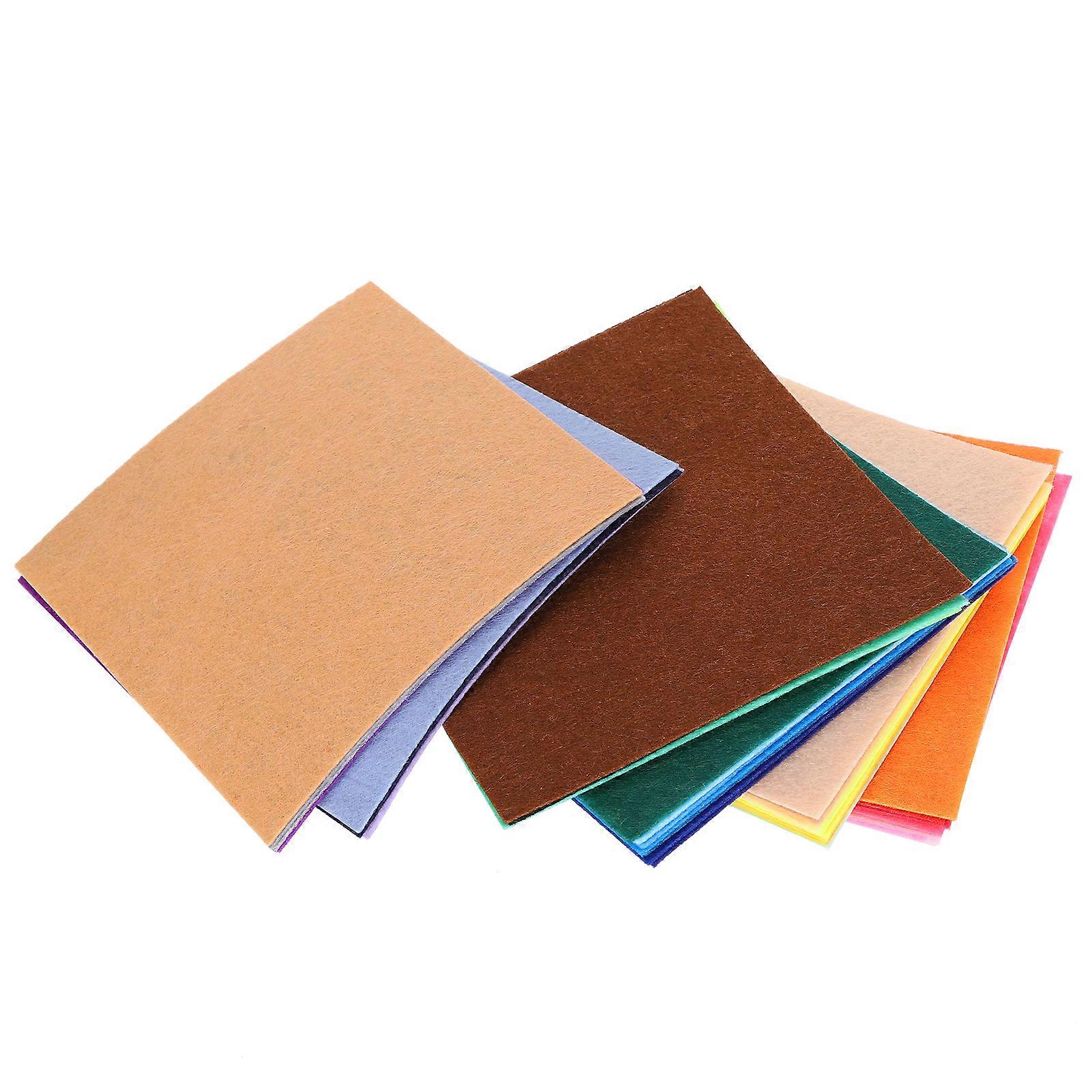 Felt Fabric Sheet Assorted Colors Thick Felt Nonwoven Fabric For DIY Craft Projects Patchwork Sewing Easy To Cut Creative Crafts Educational Material