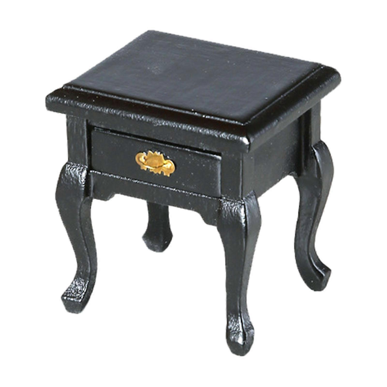 Domek dla lalek Sypialnia NightStand Domek dla lalek Miniaturowa szafka nocna do układu